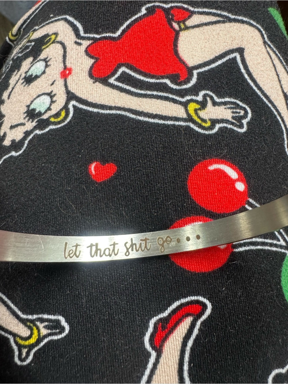 Stainless Steel Bracelet - 'Let That Shit Go'